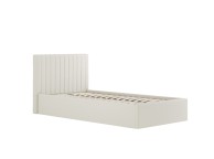 LPD Berlin 3ft Single Milk Fabric Ottoman Bed Frame Thumbnail