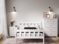 LPD Havana 4ft6 Double White Wooden Bed Frame Thumbnail