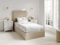 LPD Berlin TALL 3ft Single Beige Fabric Ottoman Bed Frame Thumbnail