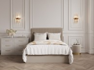 LPD Berlin TALL 6ft Super Kingsize Beige Fabric Ottoman Bed Frame Thumbnail