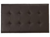 Serene Romana 3ft Single Brown Faux Leather Headboard Thumbnail