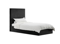 LPD Berlin TALL 3ft Single Black Fabric Ottoman Bed Frame Thumbnail