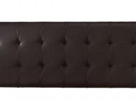 Serene Romana 4ft Small Double Brown Faux Leather Headboard Thumbnail