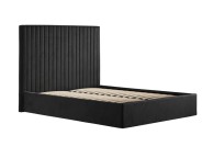 LPD Berlin TALL 6ft Super Kingsize Black Fabric Ottoman Bed Frame Thumbnail