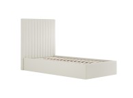 LPD Berlin TALL 3ft Single Milk Fabric Ottoman Bed Frame Thumbnail