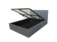 Metal Beds Texas 6ft Super Kingsize Grey Fabric Ottoman Bed Frame Thumbnail