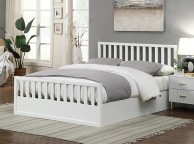 Flintshire Alyn 5ft Kingsize White Wooden Ottoman Bed Frame Thumbnail
