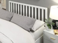 Flintshire Alyn 5ft Kingsize White Wooden Ottoman Bed Frame Thumbnail