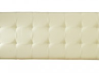Serene Romana 5ft Kingsize Cream Faux Leather Headboard Thumbnail