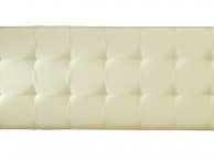 Serene Romana 5ft Kingsize Cream Faux Leather Headboard Thumbnail