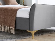 Birlea Clover 4ft Small Double Grey Velvet Fabric Bed Frame Thumbnail