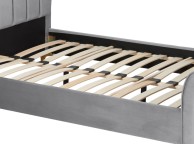 Birlea Clover 4ft Small Double Grey Velvet Fabric Bed Frame Thumbnail