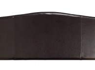 Serene Rosa 4ft6 Double Brown Faux Leather Headboard Thumbnail
