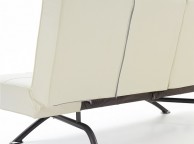 Serene Pavia Orchard White Faux Leather Sofa Bed Thumbnail