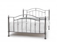 STORE CLEARANCE Serene Ashley 6ft Super King Size Black Nickel Metal Bed Frame with Crystals Thumbnail