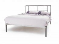 Serene Zeus 4ft Small Double Black Nickel Metal Bed Frame Thumbnail