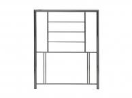 Serene Zeus 3ft Single Black Nickel Metal Headboard Thumbnail
