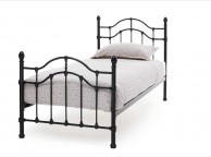 Serene Paris 3ft Single Black Metal Bed Frame Thumbnail