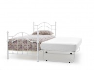 Serene Paris 3ft Single White Gloss Metal Guest Bed Frame Thumbnail