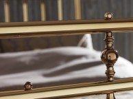 Serene Solomon 5ft King Size Brass Metal Bed Frame Thumbnail