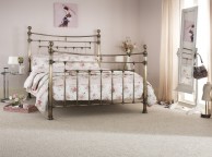 Serene Edmond 5ft King Size Brass Metal Bed Frame Thumbnail