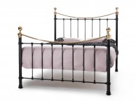 Serene Ethan Black with Brass 5ft King Size Metal Bed Frame Thumbnail
