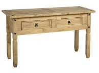 Seconique Corona Pine 2 Drawer Console Table Thumbnail