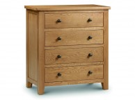 Julian Bowen Marlborough American Oak 4 Drawer Chest of Drawers Thumbnail