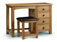 Julian Bowen Marlborough American Oak Small Single Pedestal Dressing Table Thumbnail