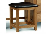 Julian Bowen Marlborough American Oak Dressing Table Stool Thumbnail