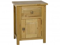 Seconique Ecuador Bedside Cabinet - Medium Oak 1 Drawer 1 Door Bedside Thumbnail