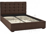 Birlea Isabella 4ft6 Double Brown Upholstered Fabric Bed Frame Thumbnail