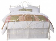 OBC Marseille 5ft Kingsize Glossy Ivory Metal Bed Frame Thumbnail