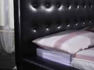 Limelight Comet 5ft Kingsize Black Leather Bed Frame Thumbnail