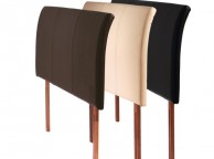 Limelight Nova 4ft 6 Double Black Faux Leather Headboard Thumbnail