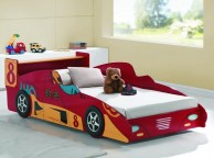 Joseph F1 Racer Red 3ft Single Car Bed Frame Thumbnail