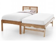 Serene Esther 3ft Single Oak Finish Wooden Guest Bed Frame Thumbnail