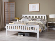 Serene Amelia 6ft Super Kingsize White Wooden Bed Frame Thumbnail