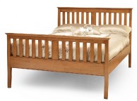Serene Grace 6ft Super King Size Cherry Wooden Bed Frame with High Foot End Thumbnail