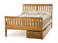 Serene Grace 6ft Super King Size Cherry Wooden Bed Frame with High Foot End Thumbnail