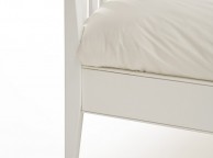 Serene Grace 4ft Small Double White Wooden Bed Frame with High Foot End Thumbnail
