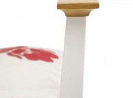 Serene Grace 4ft Small Double White Wooden Bed Frame with High Foot End Thumbnail