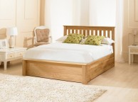 Emporia Monaco 4ft6 Double Solid Oak Ottoman Bed Frame Thumbnail