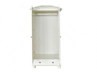 GFW Versailles 2 Door 1 Drawer White Wardrobe Thumbnail