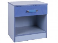 GFW Ottawa 2 Tones Gloss Blue Bedroom Set Thumbnail