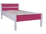 GFW Miami Pink 3ft Single Wooden Bed Frame Thumbnail
