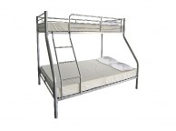 GFW Ohio Silver Metal Triple Sleeper Bunk Bed Thumbnail