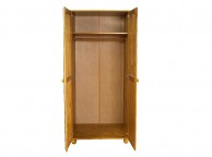 GFW Hampshire 2 Door Solid Honey Pine Wardrobe Thumbnail