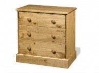 Core Cotswold 3 Drawer Pine Chest Thumbnail
