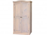 Core Pembroke Sandwash Effect Pine 2 Door Wardrobe Thumbnail